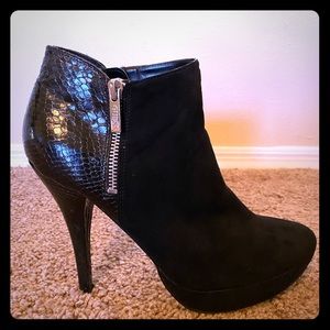 TAKE 20% OFF Suede and Snakeskin Guess Booties